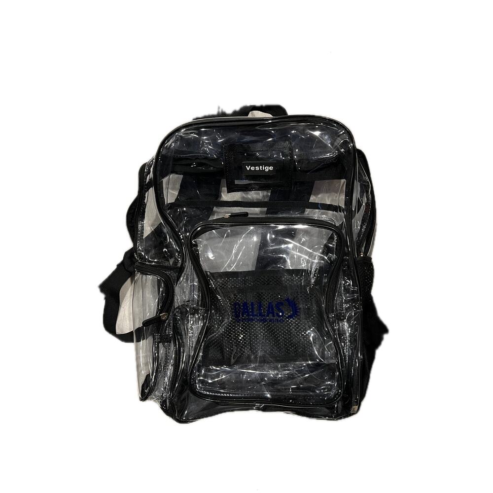 Vestige Dallas Airport Security Clear See-Through Backpack
